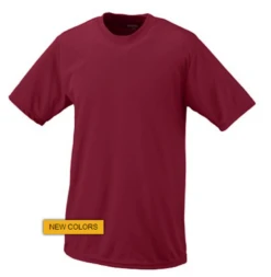 Augusta Men's Wicking T-Shirt -volleyball Augusta Wicking T shirt maron 08732.1392771493