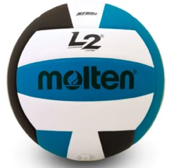 Molten L2 Volleyball (Black/White/Aqua)
