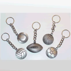 Excel Pewter Volleyball Key Chain