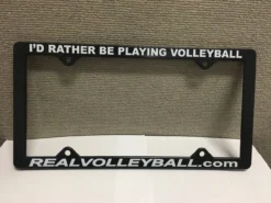 Real Volleyball License Plate Frame