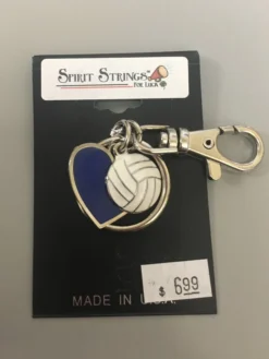 Spirit Strings Volleyball Heart Key Chain -volleyball IMG 95171 56948.1494629655