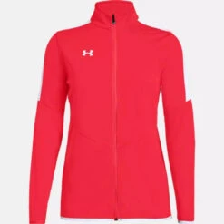 Under Armour Women's Rival Knit Warm-Up Jacket -volleyball PS1326774 600 HF 22427.1560537004